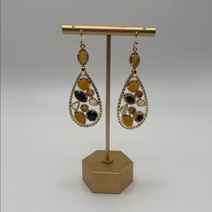 Kendra Scott Gold  Multi-Stone Earrings NWT